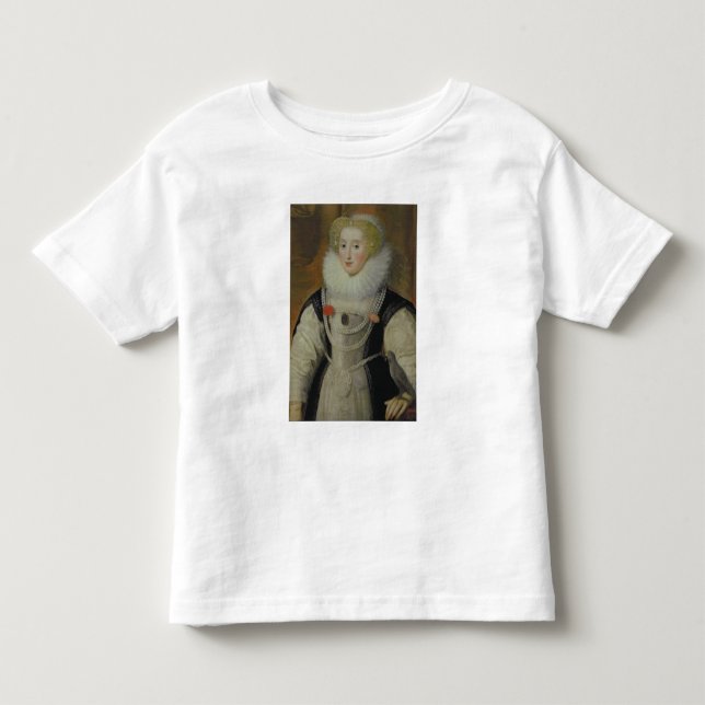 Camiseta De Bebé Retrato de una dama isabelina con un loro (Anverso)