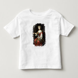 Camiseta De Bebé Retrato de una dama sosteniendo a su mascota