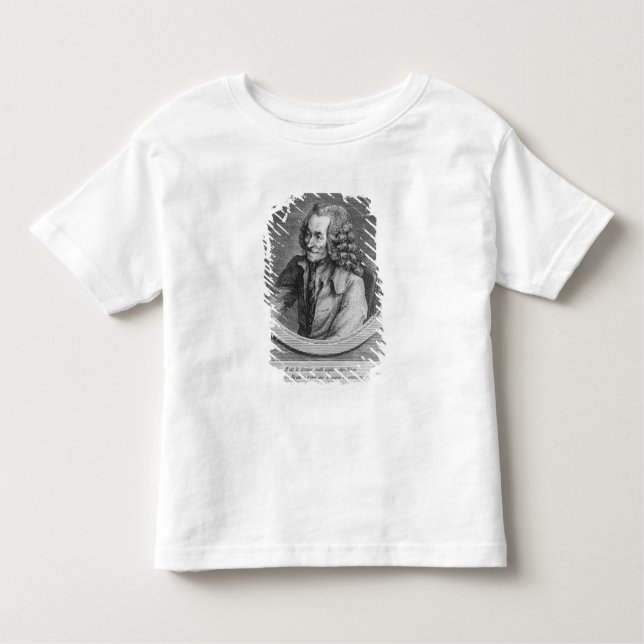 Camiseta De Bebé Retrato de Voltaire, de un dibujo (Anverso)