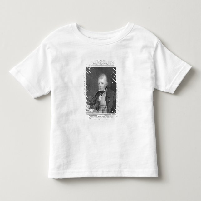 Camiseta De Bebé Retrato de Walter Scott (Anverso)