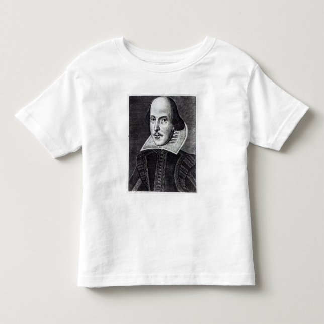 Camiseta De Bebé Retrato de William Shakespeare (Anverso)