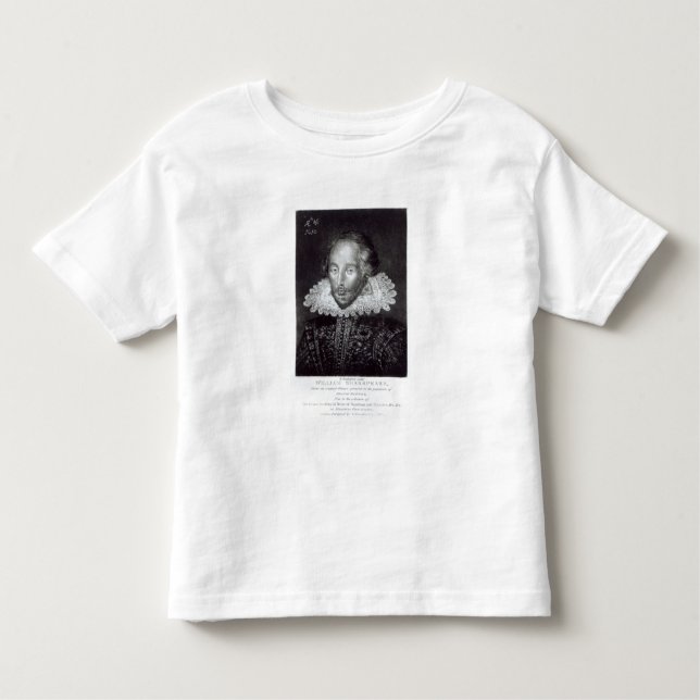 Camiseta De Bebé Retrato de William Shakespeare (Anverso)