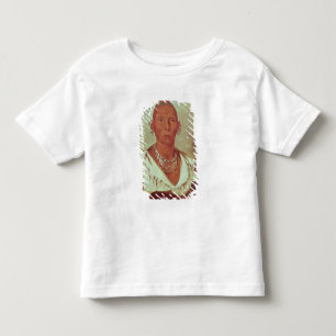 Camiseta De Bebé Retrato del halcón negro, jefe indio