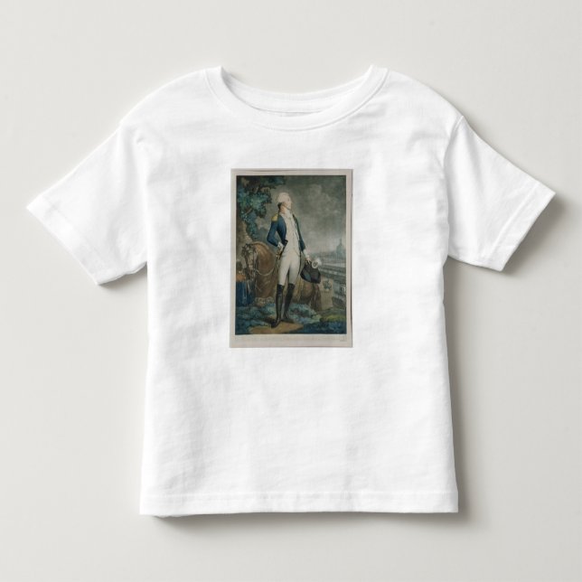 Camiseta De Bebé Retrato del marqués de La Fayette (Anverso)