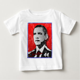 Camiseta De Bebé Retrato del rojo de Barack Obama