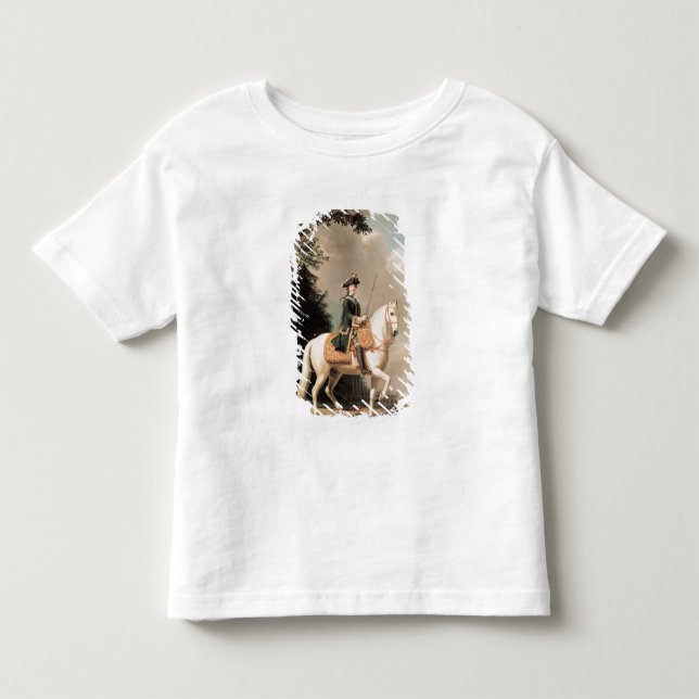 Camiseta De Bebé Retrato ecuestre de Catherine II (Anverso)