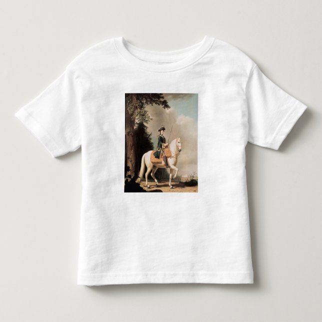 Camiseta De Bebé Retrato ecuestre de Catherine II (Anverso)