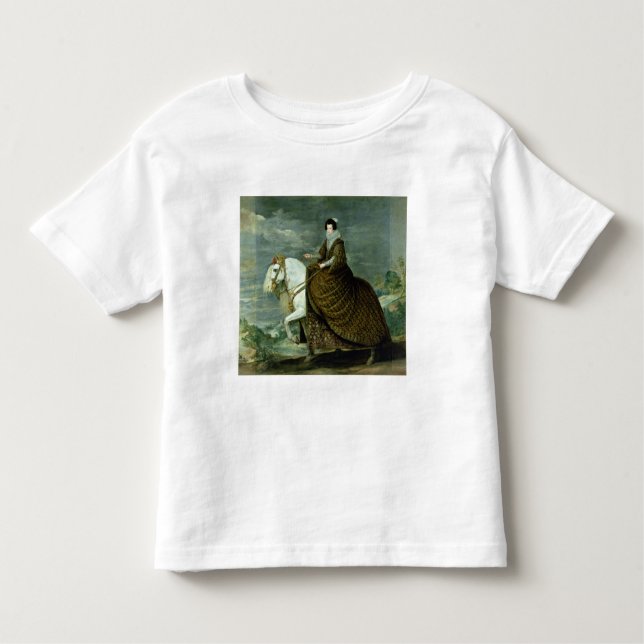 Camiseta De Bebé Retrato ecuestre de Elisabeth de Francia (Anverso)