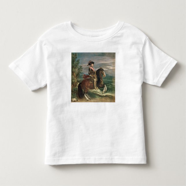 Camiseta De Bebé Retrato ecuestre de Philip IV c.1636 (Anverso)
