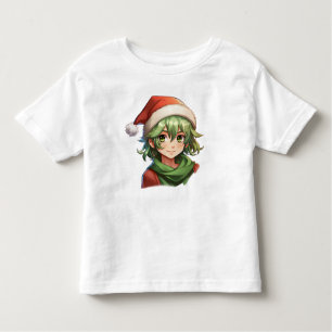 Camiseta De Bebé Retrato Elf de Navidades de Estilo Anime