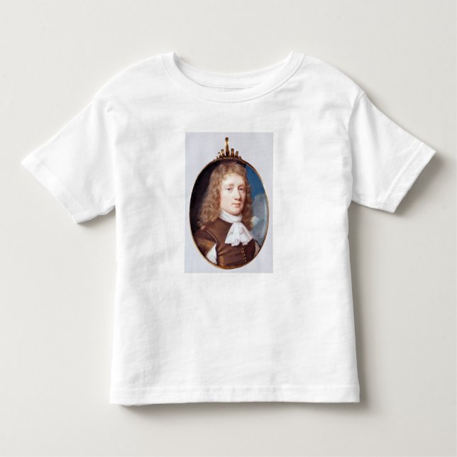 Camiseta De Bebé Retrato en miniatura de un desconocido, 1659 (Anverso)