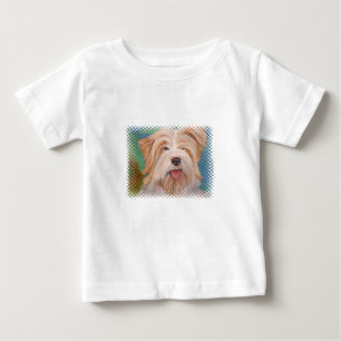 Camiseta De Bebé Retrato horrible Mascota Perro arte