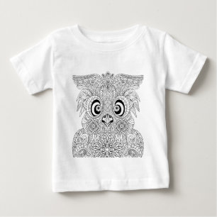 Camiseta De Bebé Retrato inspirado del búho