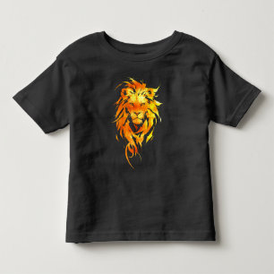 Camiseta De Bebé Retrato Majestuoso León Dorado
