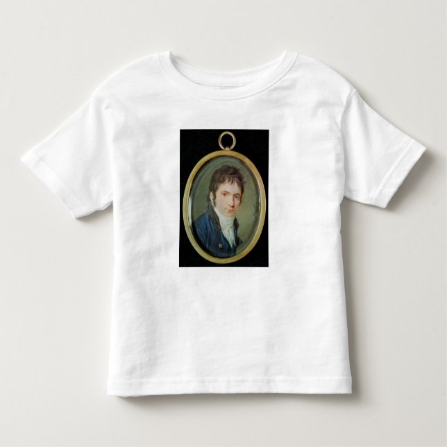 Camiseta De Bebé Retrato miniatura de Ludwig van Beethoven, 1802 (Anverso)