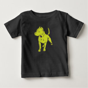 Camiseta De Bebé Retrato norteamericano de Pit Bull Terrier
