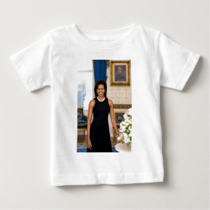 Camiseta De Bebé Retrato oficial de la Primera Dama Michelle Obama