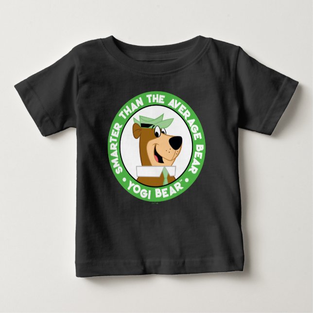 Camiseta De Bebé Retrato sonriente del oso de Yogi (Anverso)