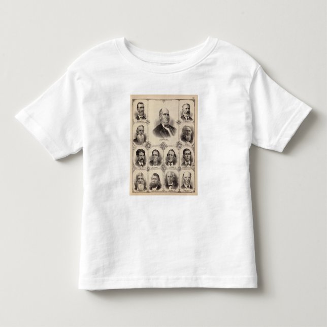 Camiseta De Bebé Retratos de Illinois trece (Anverso)