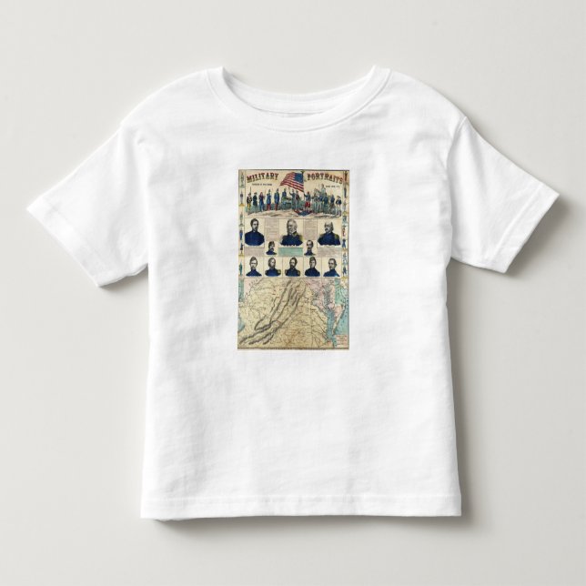 Camiseta De Bebé Retratos militares (Anverso)