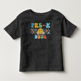 Camiseta De Bebé Retro Boys Pre-K Dude T-Shirt