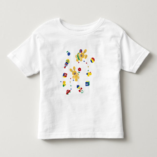 Camiseta De Bebé Retro Bunny Toddler T Shirt (Anverso)