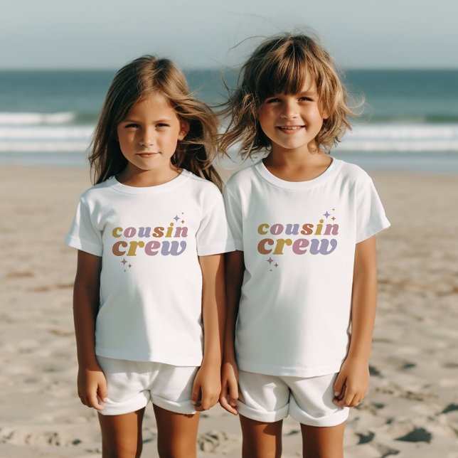 Camiseta De Bebé Retro Cousin Crew | Niños coincidentes (Subido por el creador)