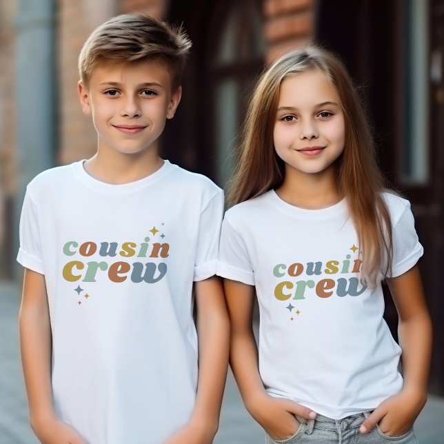 Camiseta De Bebé Retro Cousin Crew | Niños coincidentes (Subido por el creador)