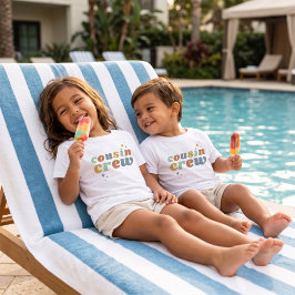 Camiseta De Bebé Retro Cousin Crew | Ropa Infantil a Juego