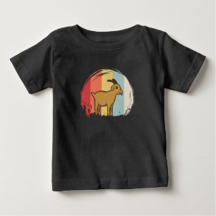 Camiseta De Bebé Retro de cabra