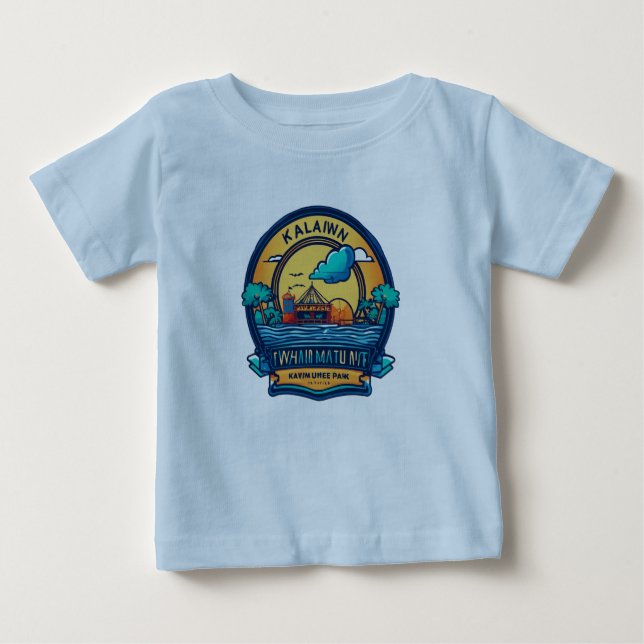 Camiseta De Bebé Retro Elegance: Camisas de Poster de Viajes de épo (Anverso)