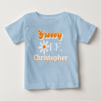 Retro Groovy Un niño primer cumpleaños