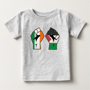 Camiseta De Bebé Retro Irlanda La revolución del puño solidario en