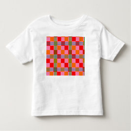Camiseta De Bebé Retro Plaid 
