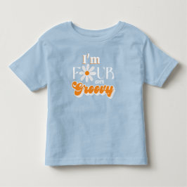 Camiseta De Bebé Retro Por Siempre Groovy Boys 4to Cumpleaños