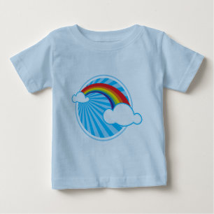 CAMISETA DE BEBÉ RETRO RAINBOW