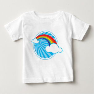 CAMISETA DE BEBÉ RETRO RAINBOW