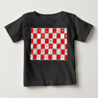 Retro Red Starburst Baby T-Shirt