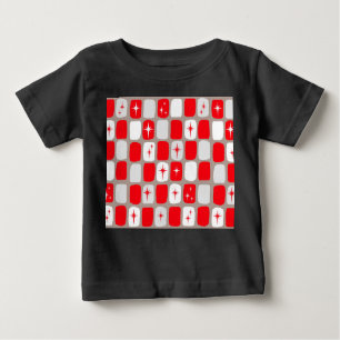 Camiseta De Bebé Retro Red Starburst Baby T-Shirt