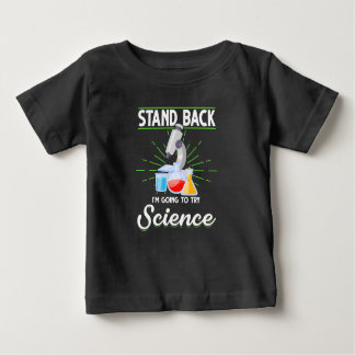 Camiseta De Bebé Retroceder voy a probar el regalo de ciencia biolo