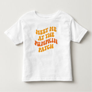 Camiseta De Bebé Reúnete conmigo en el parche de calabaza