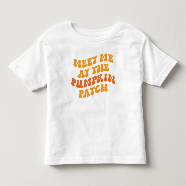 Camiseta De Bebé Reúnete conmigo en el parche de calabaza (Anverso)