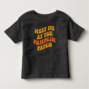 Camiseta De Bebé Reúnete conmigo en el parche de calabaza