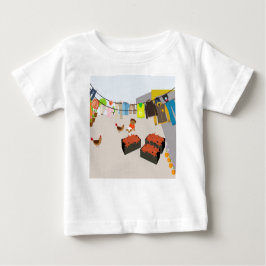 Camiseta De Bebé Reuniendo estrellas del mar