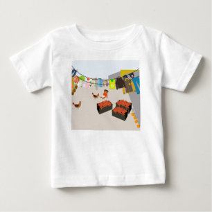 Camiseta De Bebé Reuniendo estrellas del mar