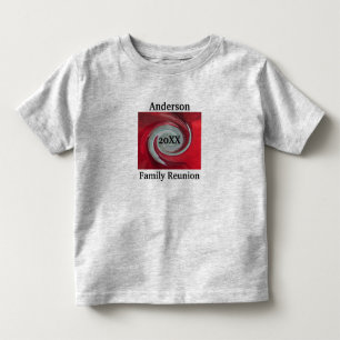 Camiseta De Bebé Reunión artística familiar Resumen Swirl Keepsake