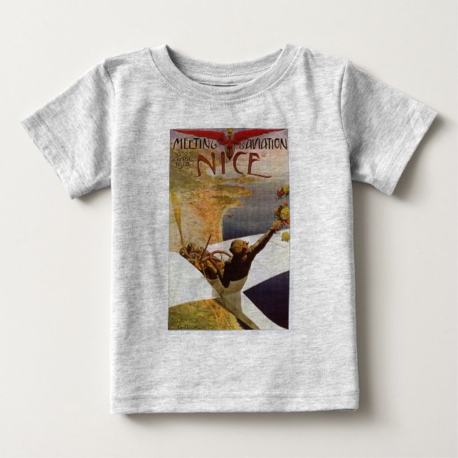Camiseta De Bebé Reunión de Aviación de Niza (Anverso)