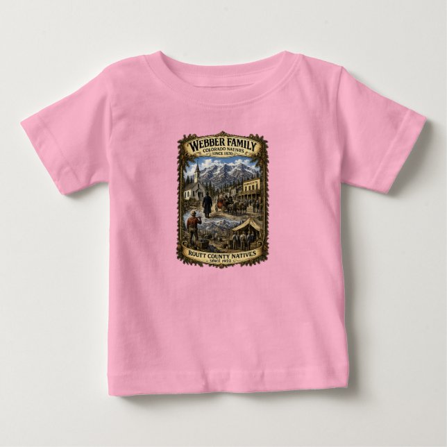 Camiseta De Bebé Reunión Familiar de los Webber Niños (Anverso)