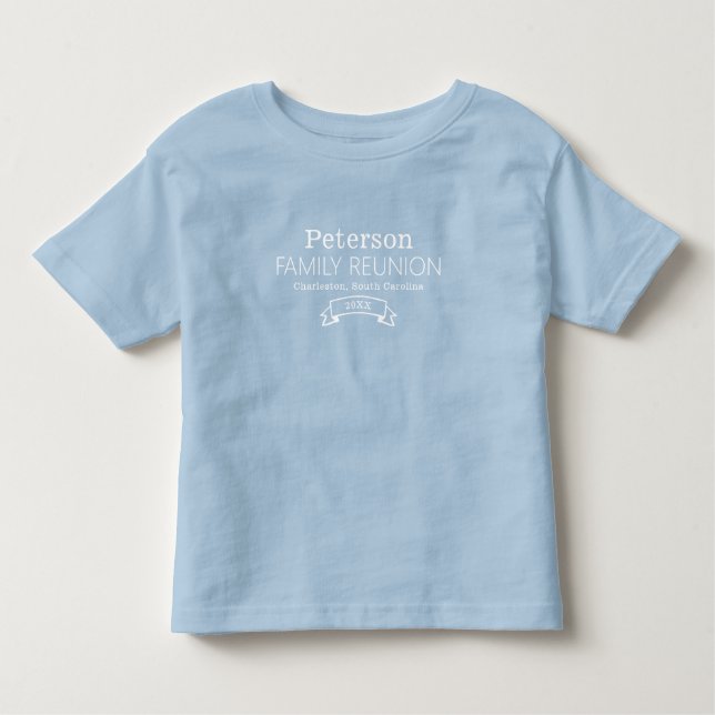 Camiseta De Bebé Reunión familiar personalizada moderna (Anverso)