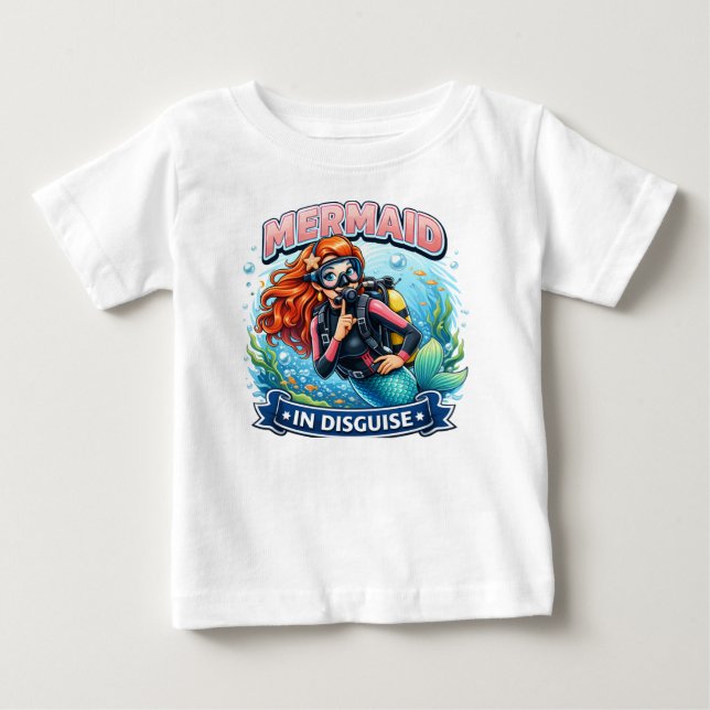 Camiseta De Bebé Revela tu sirena interior del mar. (Anverso)